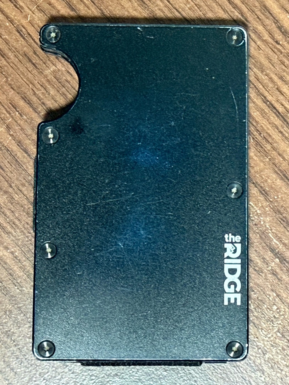 The Ridge Black Metal Wallet